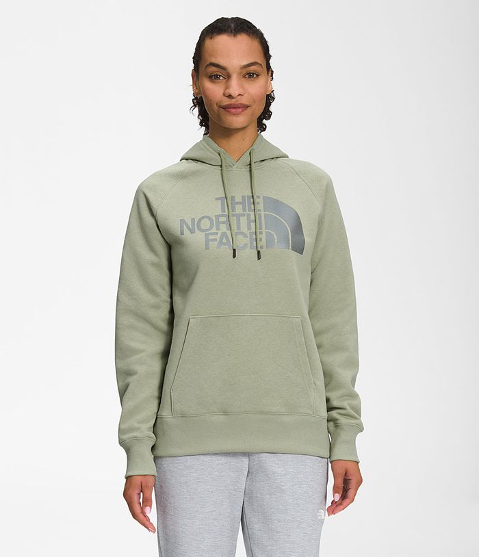 The North Face Hoodie Dames Luxe Half Dome Pullover EQGC34861 - Groen